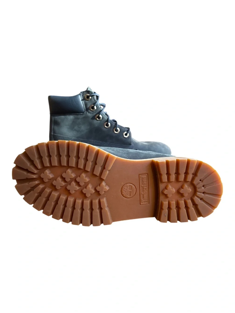 TIMBERLAND JUNIOR 6-INCH PREMIUM WATERPROOF BOOT NAVY BLUE NWOT SZ 4.5